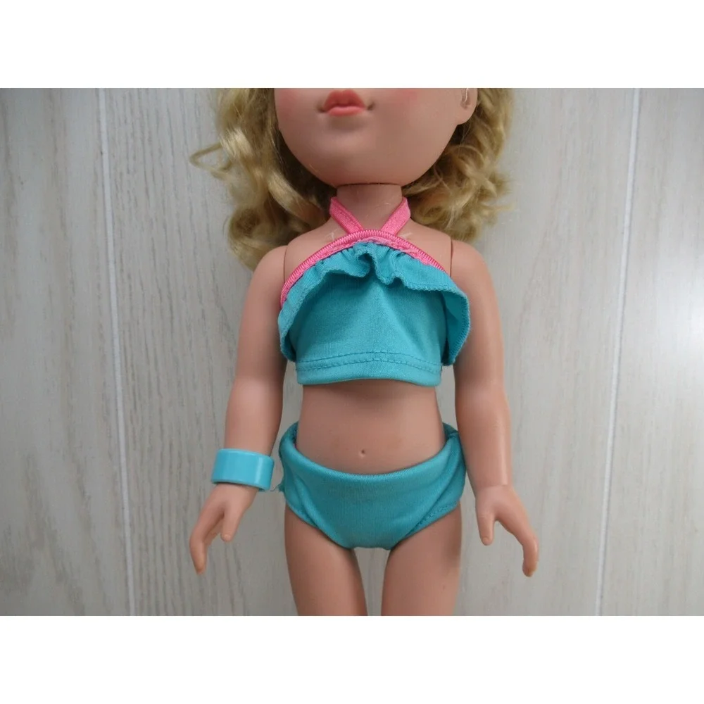 Cititoy My Life doll blond hair blue open close eyes blue  bikini swim suit 2016